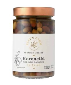 Mini olives vertes Koroneiki en saumure | 390 g